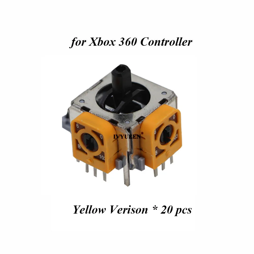 X3 20 pcs Yellow IVYUEEN 20 шт. 3D аналоговые палочки датчик модуль потенциометра для playstation 4 PS4 Pro тонкий контроллер для XBox One 360 - Цвет: X3 20 pcs Yellow