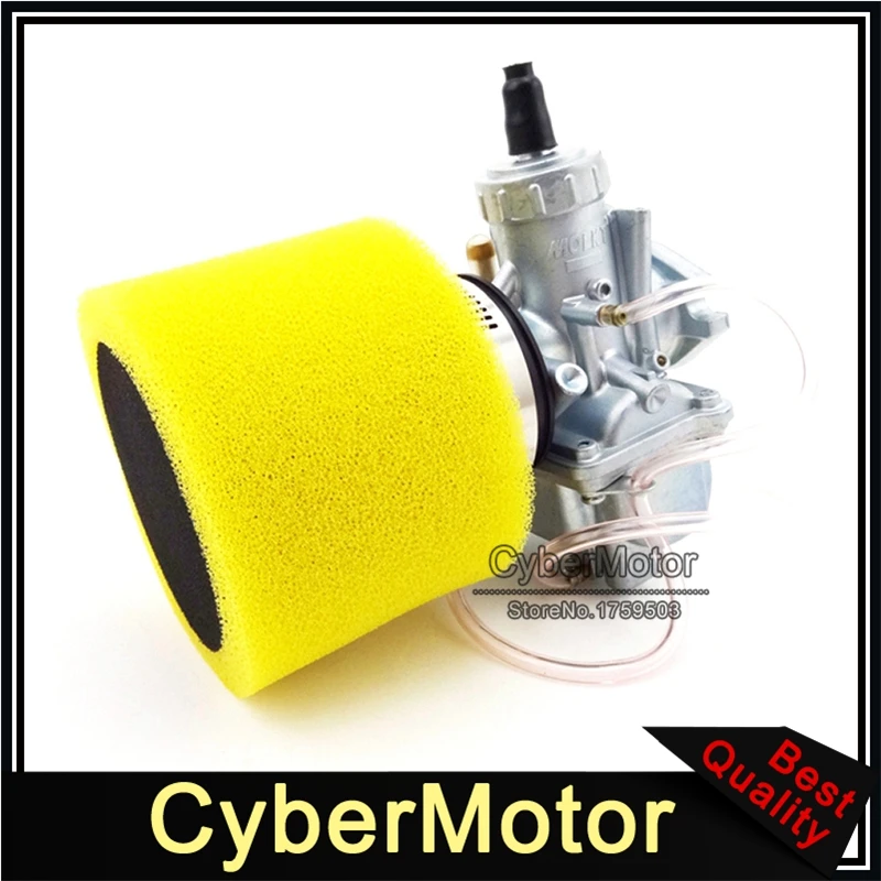 Yellow Molkt 26 мм Карбюратор Carb 45 мм воздушный фильтр для двигателя Lifan YX 125cc 140cc 150cc CRF50 китайский внедорожный питбайк мотокросс - Цвет: Yellow