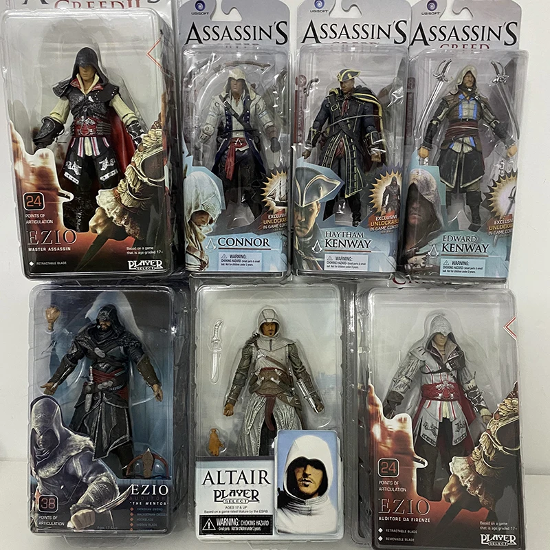 

Assassin Creed Connor Haytham Edward Kenway Mohawk Action Figure Origins Creed Series 4 Model Toys Gift