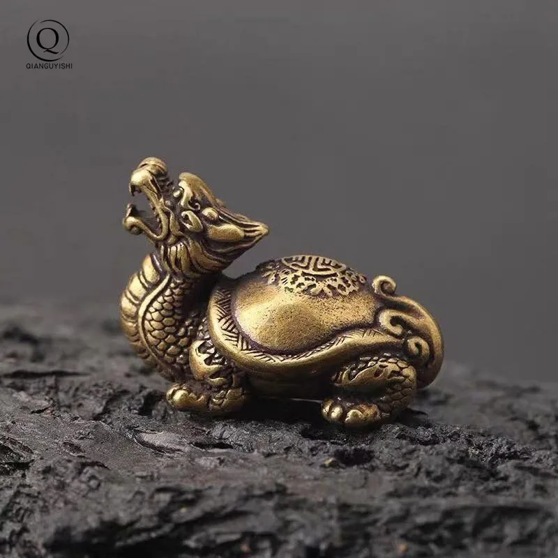 Брелки с черепахой Lucky Dragon медные украшения для животных аксессуары чая и