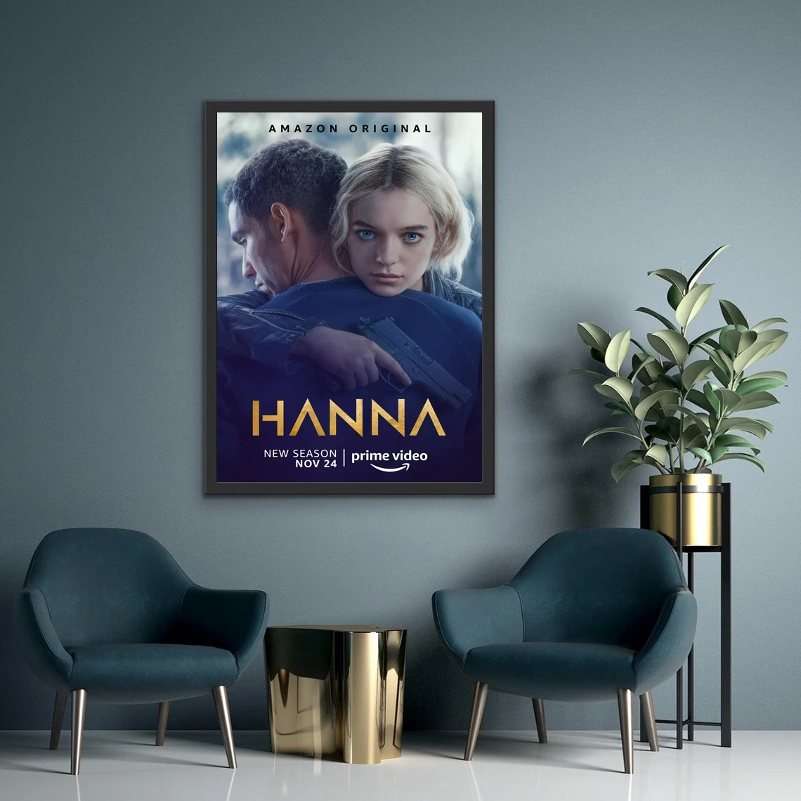 Постер из фильма Esme Creed-Майлс в Ханне (2019) печать на холсте домашний декор