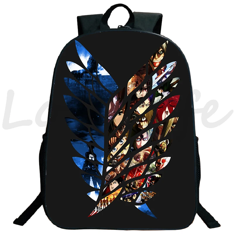 Сумка Attack On Рюкзак Титан школьная сумка в стиле аниме Bookbag для подростков ноутбук