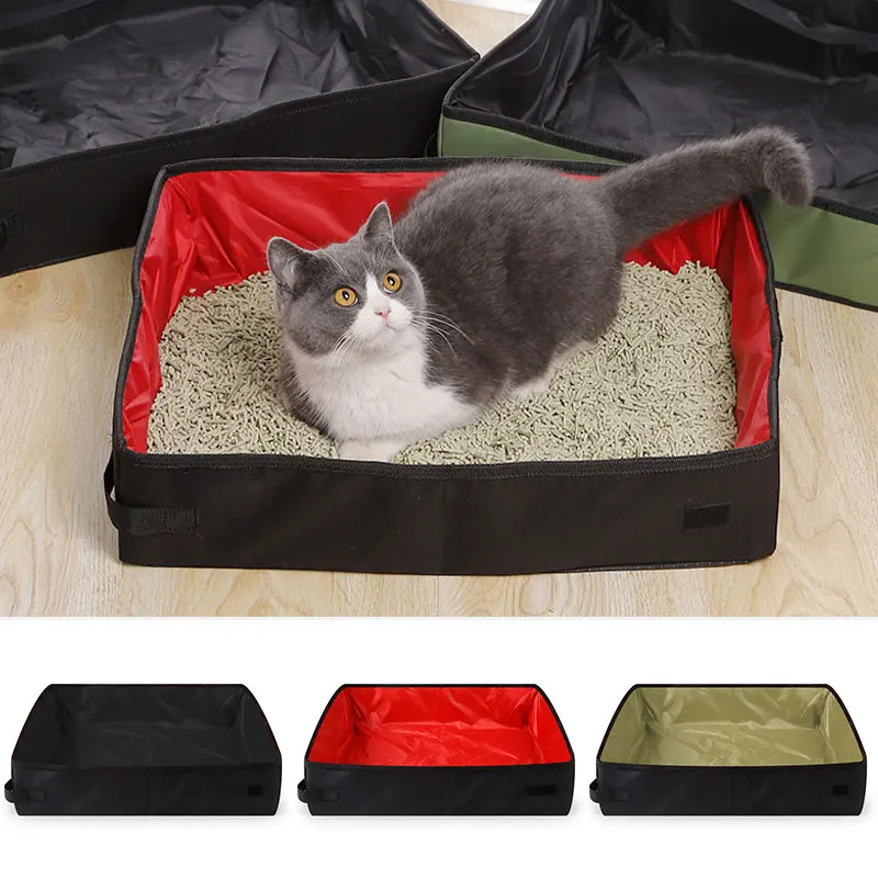 Кошачий горшок складной портативный кошачий наполнитель квадратный