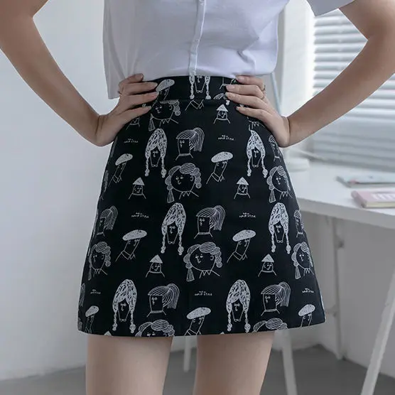 

Весна, лето, осень и зима, новая короткая юбка с высокой талией на все сезоны, Сексуальная мини-юбка в стиле "Лолита", черная юбка