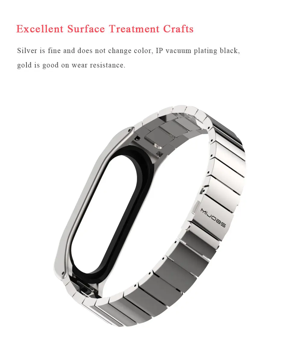 Ремешок mi jobs для mi Band 4 3 металлический ремешок для Xiaomi mi Band 4 браслет из нержавеющей стали mi Band 3 браслеты mi Band 4 ремешок на запястье