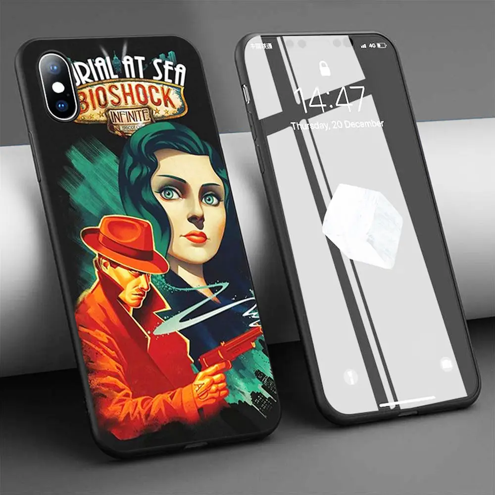 Coque Bioshock захоронения на море мягкий силиконовый чехол для телефона iPhone 11 Pro Max X 5S 6