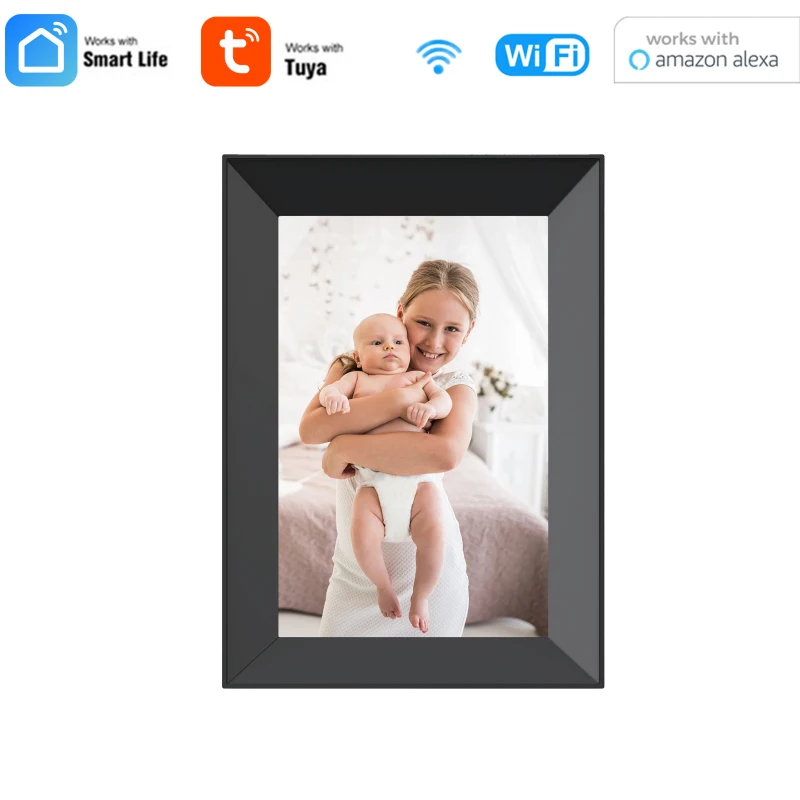 

Цифровая фоторамка с Wi-Fi, 8 дюймов, 16 ГБ, умная электроника, фоторамка с управлением через приложение, сенсорный экран 800x1280 IPS, ЖК-панель