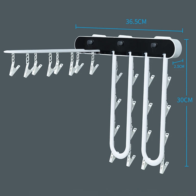 Multi-functional Push-type Foldable Rack Simple Socks Underwear Storage Hanger Drying Racks Laundry Organization | Дом и сад