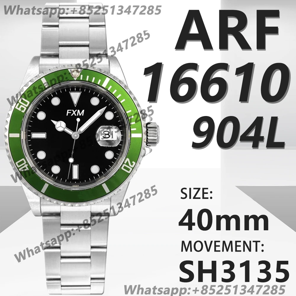 

Men's Automatic Mechanical Top Luxury Brand Watch Kermit 40mm 16610 VSF ARF AAA 904L 1:1 Replica Watch Super Clone Sports Clocks