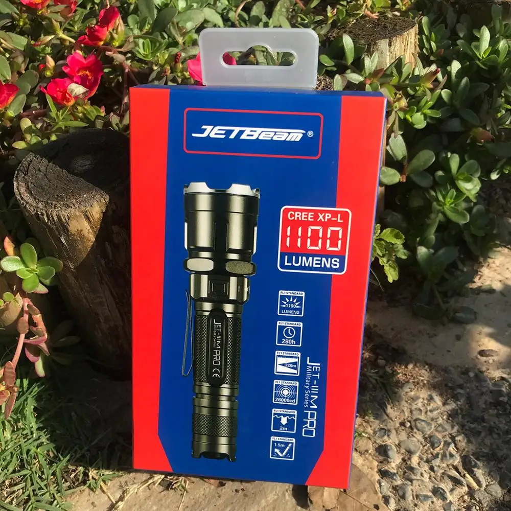 JETBEAM 3 м IIIM про CREE XP L светодиодный фонарик 1100 люмен эффективная схема сплав