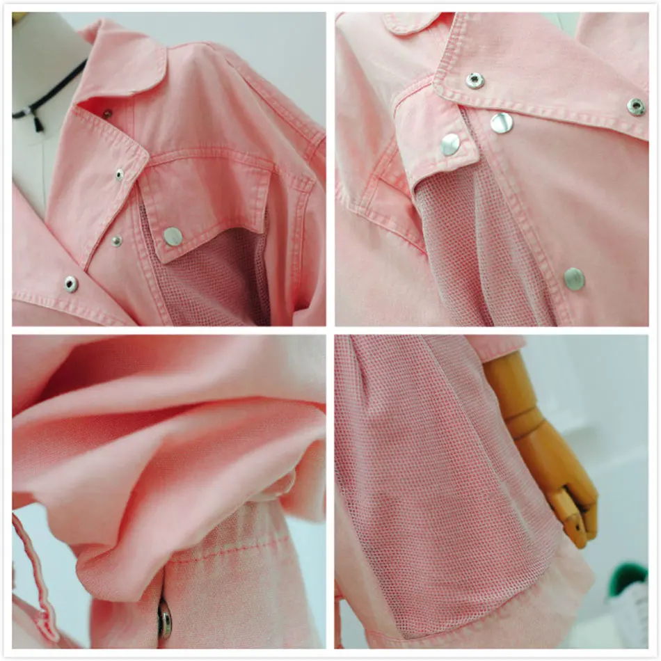 

Free Shipping 2021 New Women Pink Denim Set Lapel Collar Bat Sleeve Denim Jacket & High Waist Shorts Ladies Two-piece Casual Set