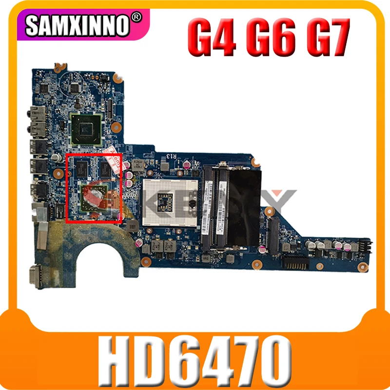 

636375-001 650199-001 DA0R13MB6E0 Laptop Motherboard For HP Pavilion G4 G6 G7 MAIN BOARD HM65 DDR3 HD6470 GPU