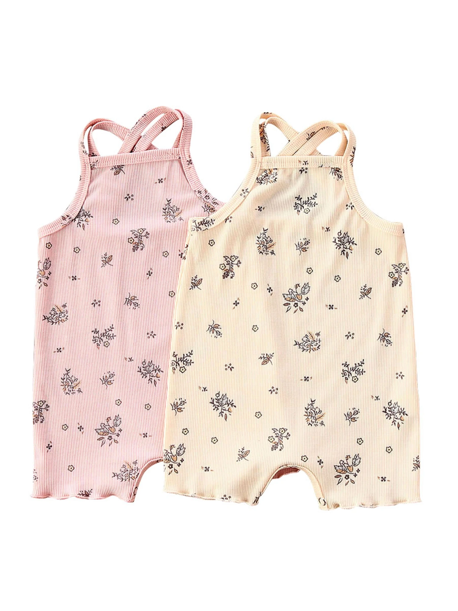 Дышащий комбинезон без рукавов для младенцев Летний милый Стильный маленьких