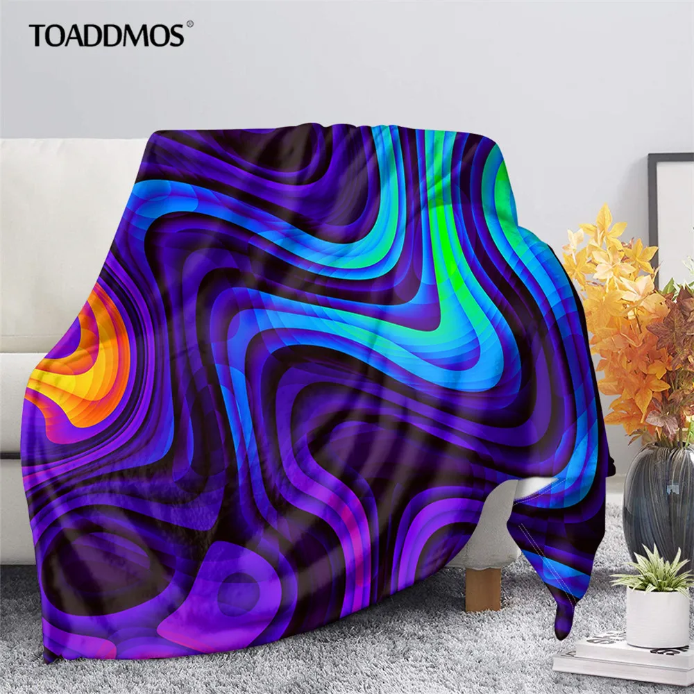 

Одеяло TOADDMOS, темный психоделическая футболка, 3D принт, спальный накидка, постельное белье для дивана, школьный офисное одеяло для короткого ...