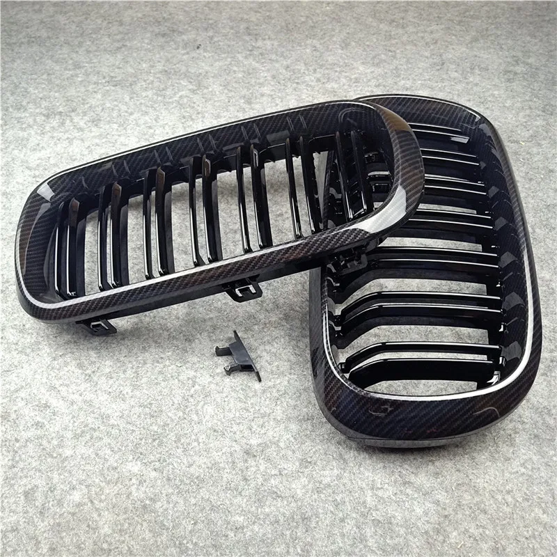 

Right+Left Glossy Black Front Mesh Grille X5M X6M For BMW X5 F15 X6 F16 2014 2015 2016 2017 2018 ABS Car Bumpers Grilles