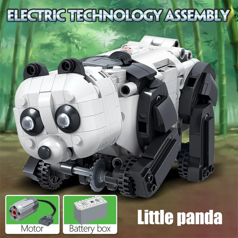 427 шт. городские строительные блоки техника электрические панды животные робот