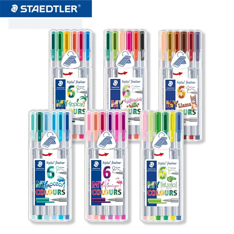 Ручки Staedtler triplus fineliner с коробкой эргономичный треугольный корпус Делюкс