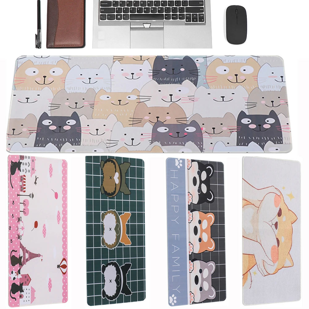 Большой коврик для мыши с мультяшными животными 1 шт. игровая компьютерная