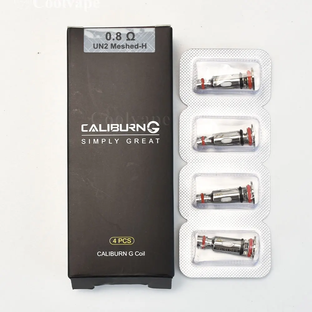 

G Pod 2ML Vape Cartridge With 0.8ohm/1.0ohm UN2 Meshed-H Coil Head Compatible for Caliburn G Pod /KOKO Prime Vape Kit