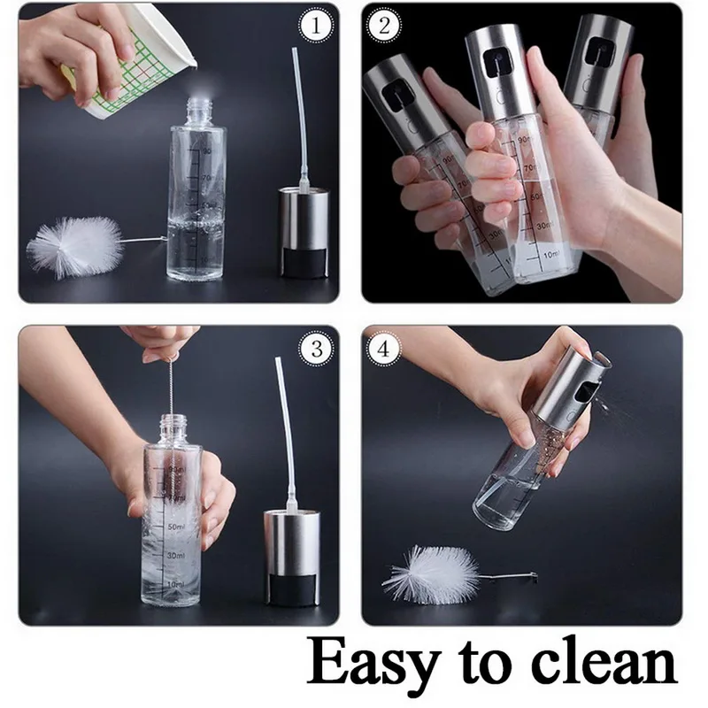 Распылитель оливкового масла стеклянный Диспенсер со шкалой для приготовления