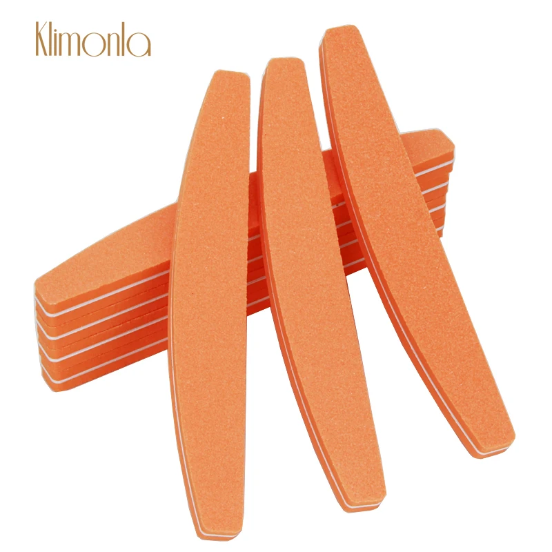 

New 5Pcs/Lot Washable Curve Sponge Nail File 100/180 Grit Double Side Sanding Polishing Thick Emery Board Beauty Files Tools