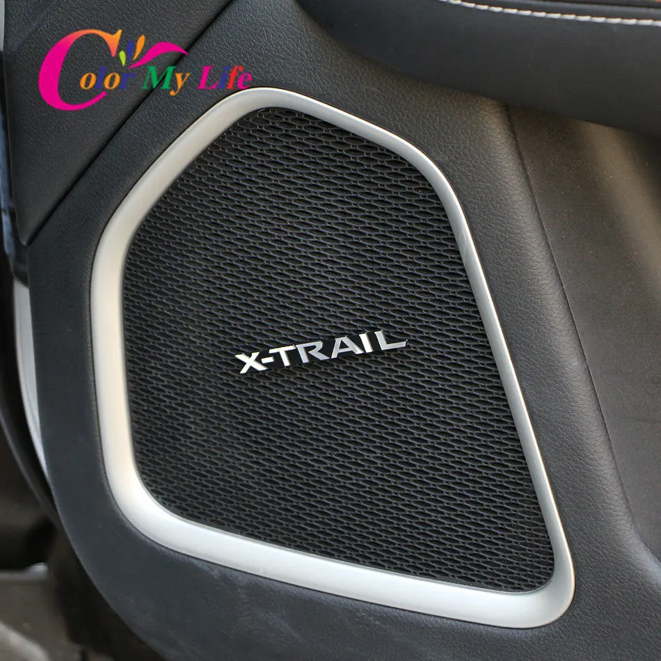 Наклейки для салона наклейки дверей и аудио накладка на колеса Nissan X trail T32