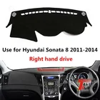 TAIJS, лидер продаж, солнцезащитный козырек из полиэстерного волокна, коврик для приборной панели автомобиля для Hyundai Sonata 8 2011-2014, правый руль