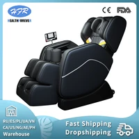 massage chair 3 year warranty full body and recliner zero gravity shiatsu heat massage chair with airbags and foot rollers black