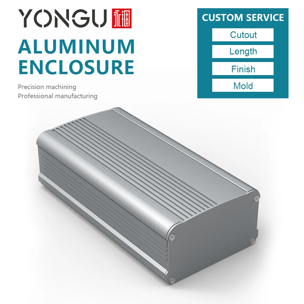 

H12 95W55H mm Aluminum electronic shell enclosure for hiding the wire