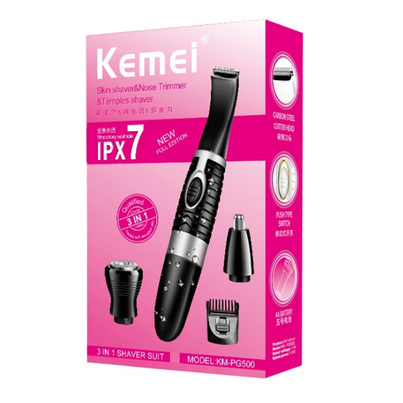 4в1 триммер для носа тример бороды мужчин очиститель ушей лица бровей бритва