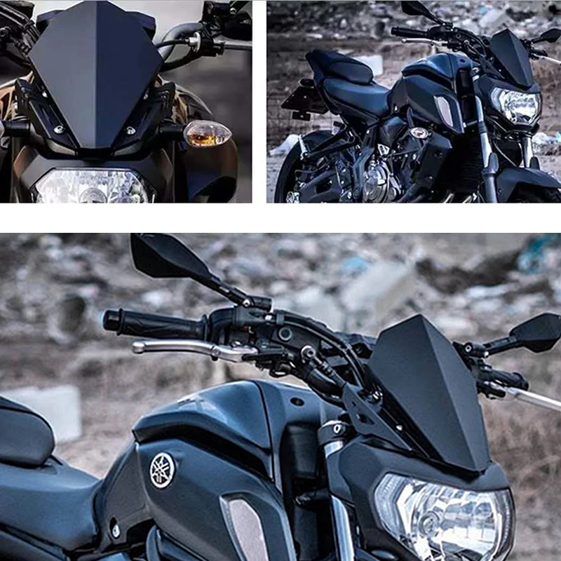 2020 Новый MT-07 FZ-07 2018-на станках с ЧПУ прочный лобовое стекло Ветер отражающая