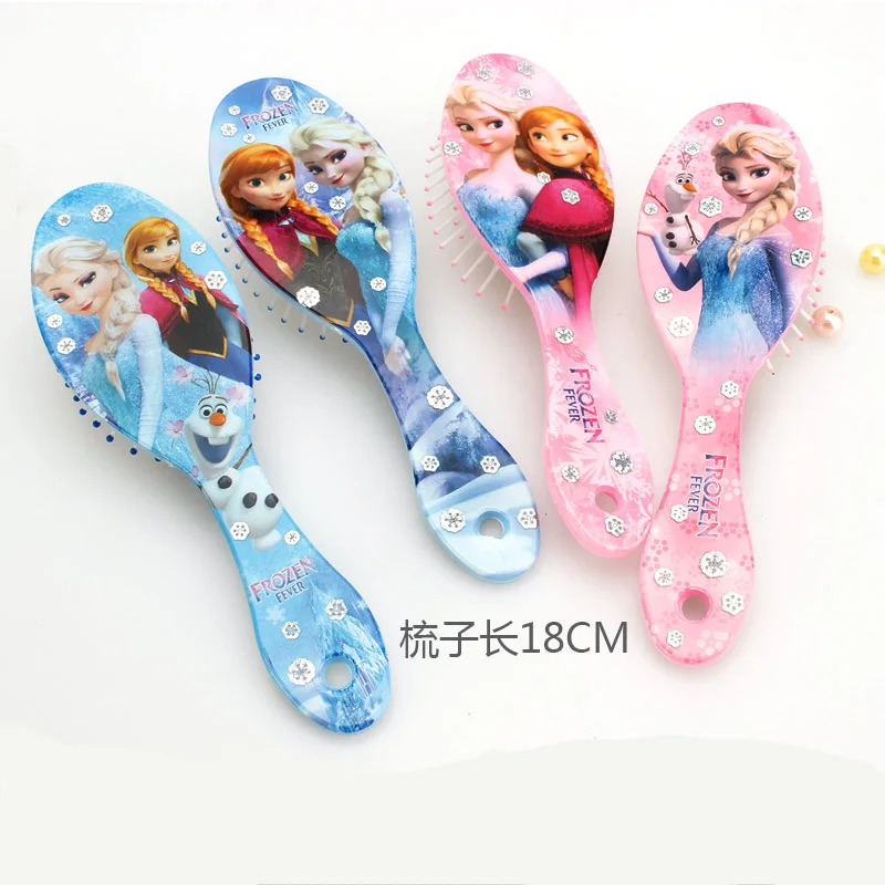 

Disney Frozen Aisha Sophia Princess Mickey Minnie Cartoon Hair Comb Girl Accessories Cute Massage Comb Child Birthday Gifts