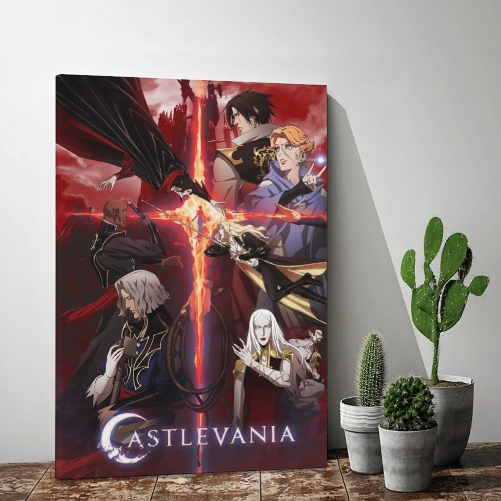 

Home Decoration Castlevania Canvas Painting Printed Modular Japan Anime Roles Poster Bedroom Background Wall Art Pictures Frame