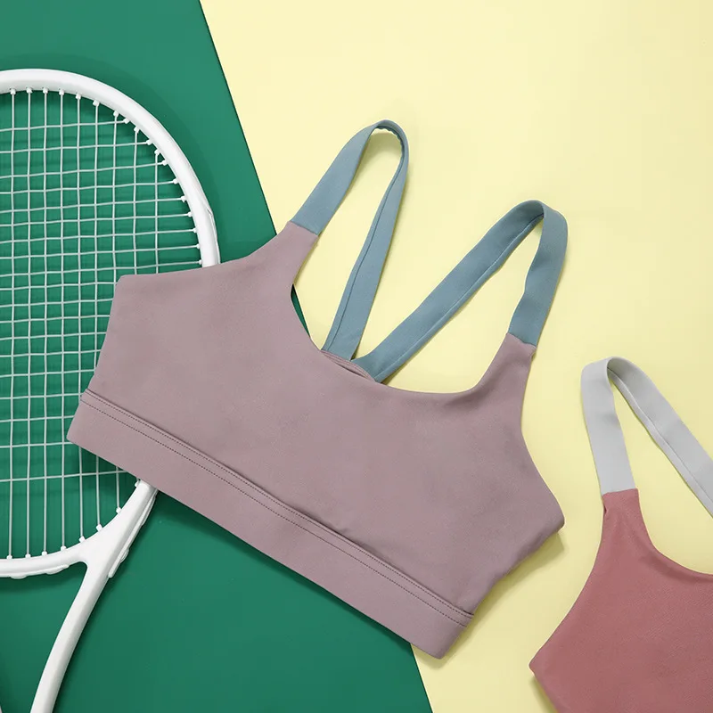 Sports Bra Breathable Top Shockproof Cross Back Push Up Workout Bra for Women Gym Running Jogging Yaga Fitness Bra