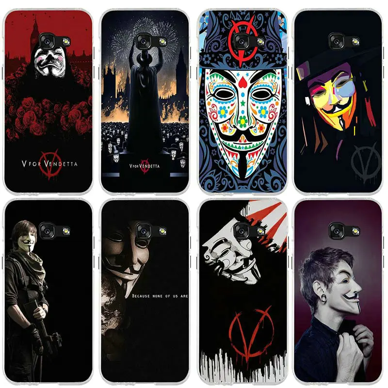 V for Vendetta чехол для телефона из мягкого силикона ТПУ с рисунком телефонные чехлы