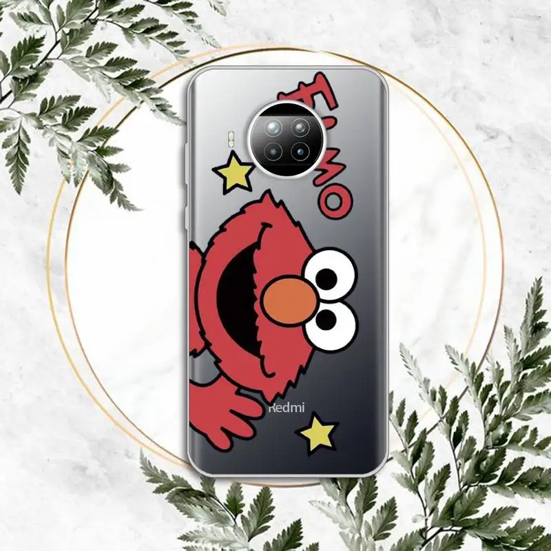 

Ins Sesame Street Cookie Phone Case Transparent for Xiaomi Redmi note 10 t 8 9 pro lite 11