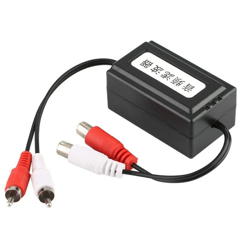 

3.5MM 6.3*3.8*3CM Car RCA Amplifier Suppressor Noise Filter Hot Sell Ground Loop Isolator 1PC High Quality Easy to install