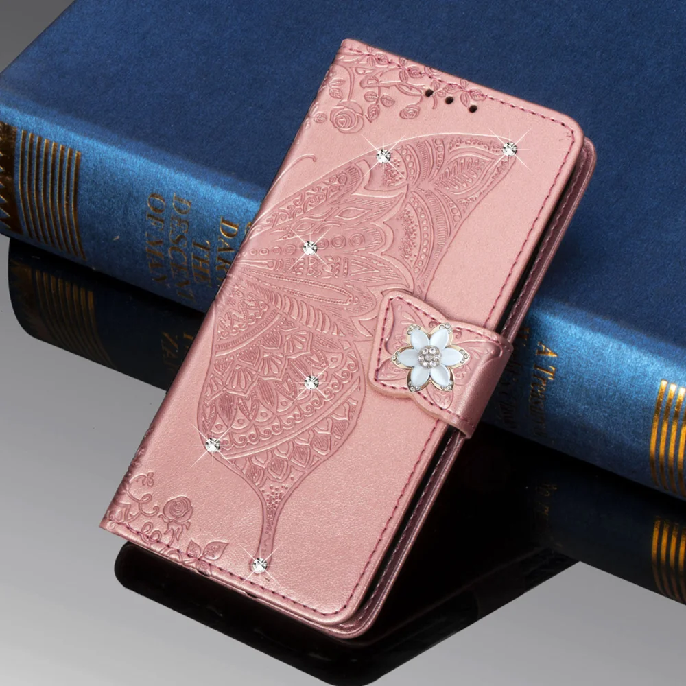 Флип чехол для Samsung A51 A71 M31 S M51 кожаный с бабочкой Galaxy A12 A32 A52 A72 A70 A41 A40 A30 A20 A21S S20