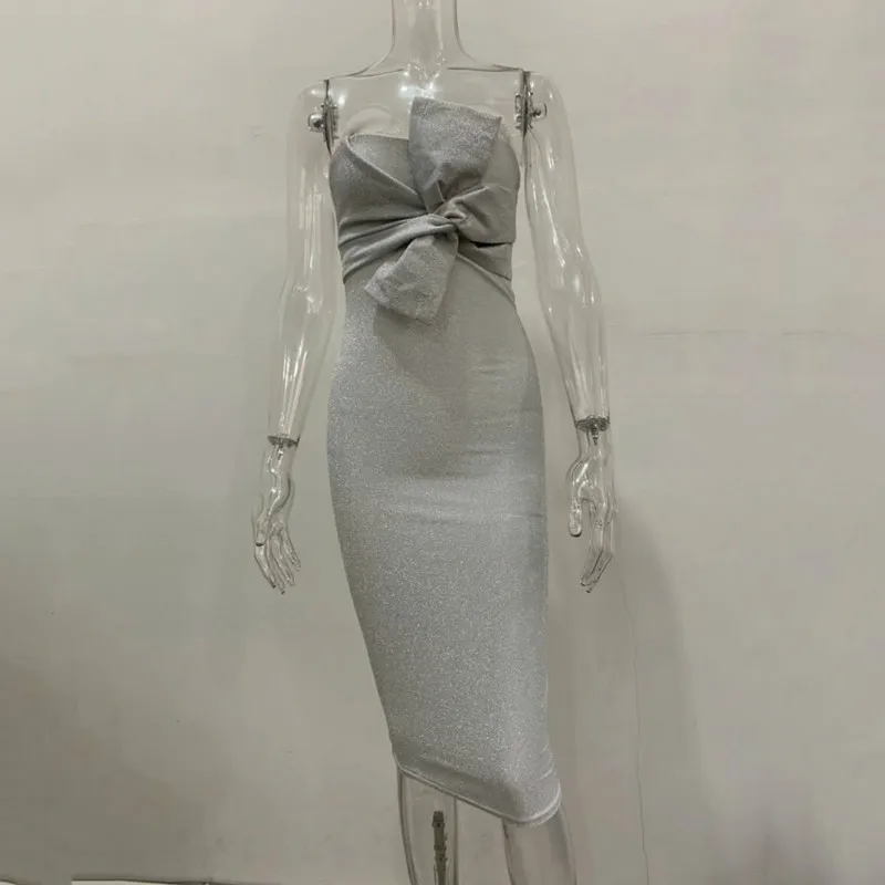 Женское платье с открытыми плечами Новинка лета 2020 сексуальное облегающее миди