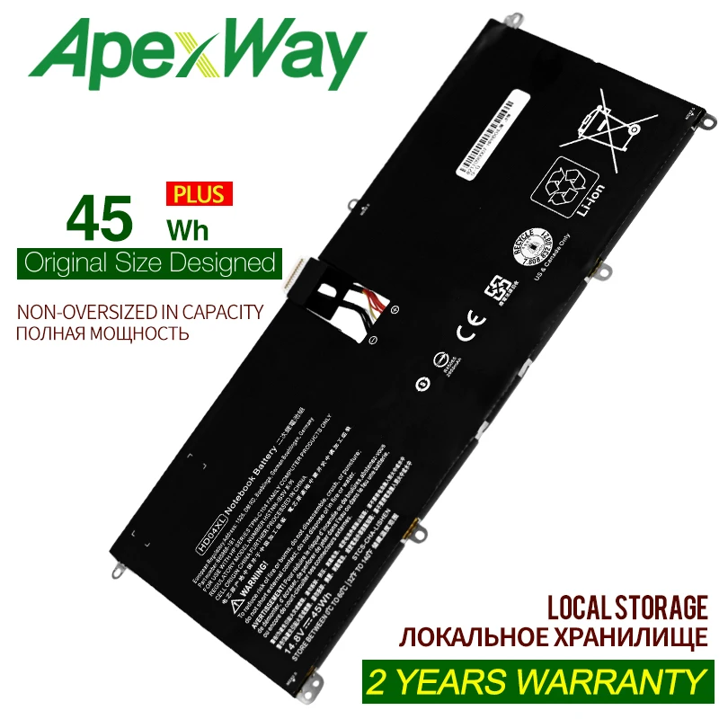 

ApexWay 14,8 V 45 W HD04XL Аккумулятор для ноутбука for HP Envy Spectre XT 13-2120tu 13-2021tu 13-2000eg 685866-1B1 685866-171