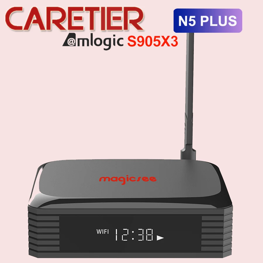 ТВ-приставка Magicsee N5 Plus S905X3 Android 9.0TV BOX 4 Гб ОЗУ 64 ПЗУ 2 4/5G двойной Wi-Fi Ethernet BT 0