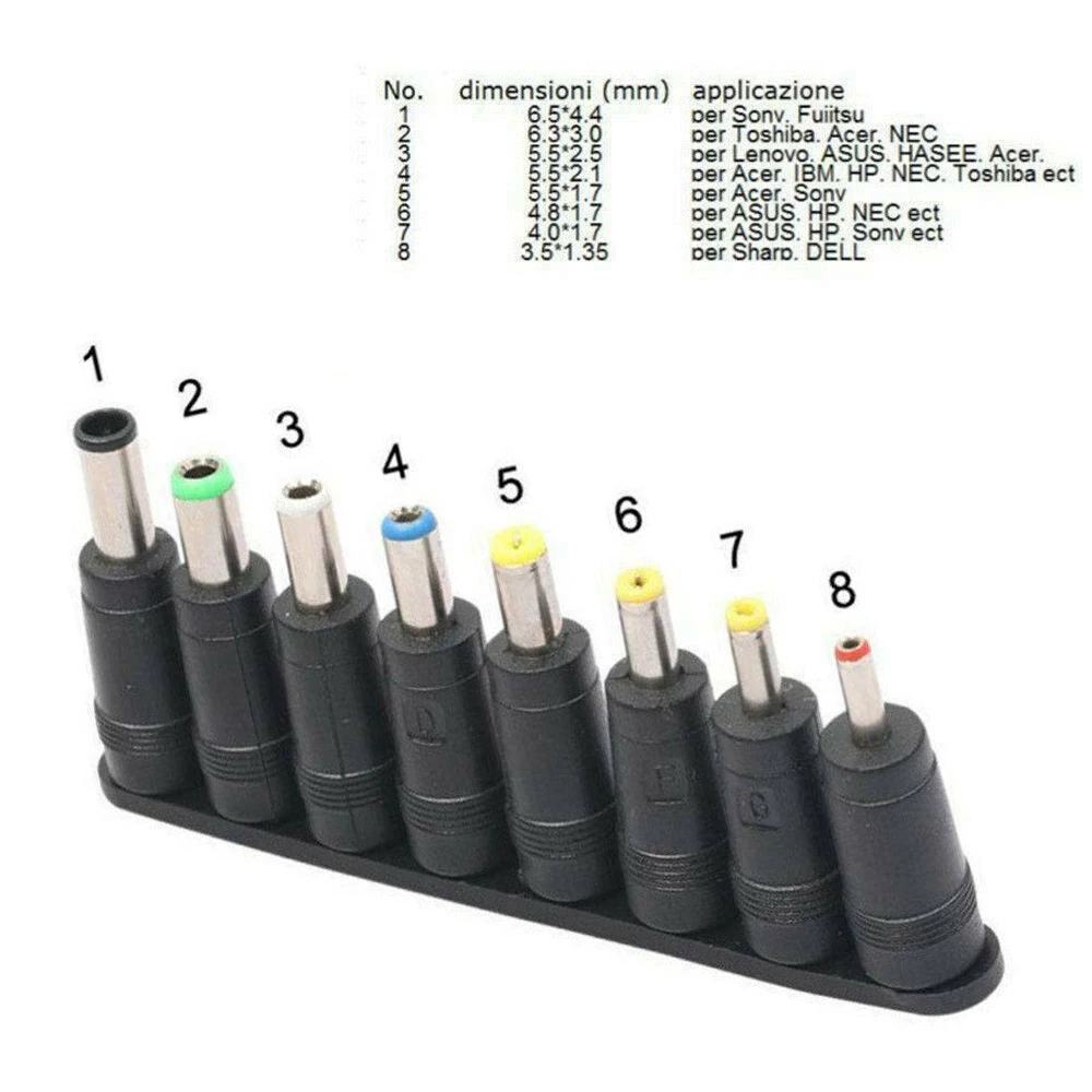 Универсальный 8 в 1 Женский AC DC зарядное устройство адаптер розетка разъем