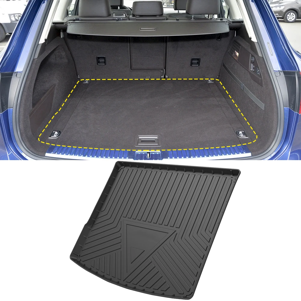 

For Volkswagen Touareg 7P 2010-2018 Auto Car Cargo Liner All-Weather Non-slip Trunk Mats Boot Tray Carpet Interior Accessories