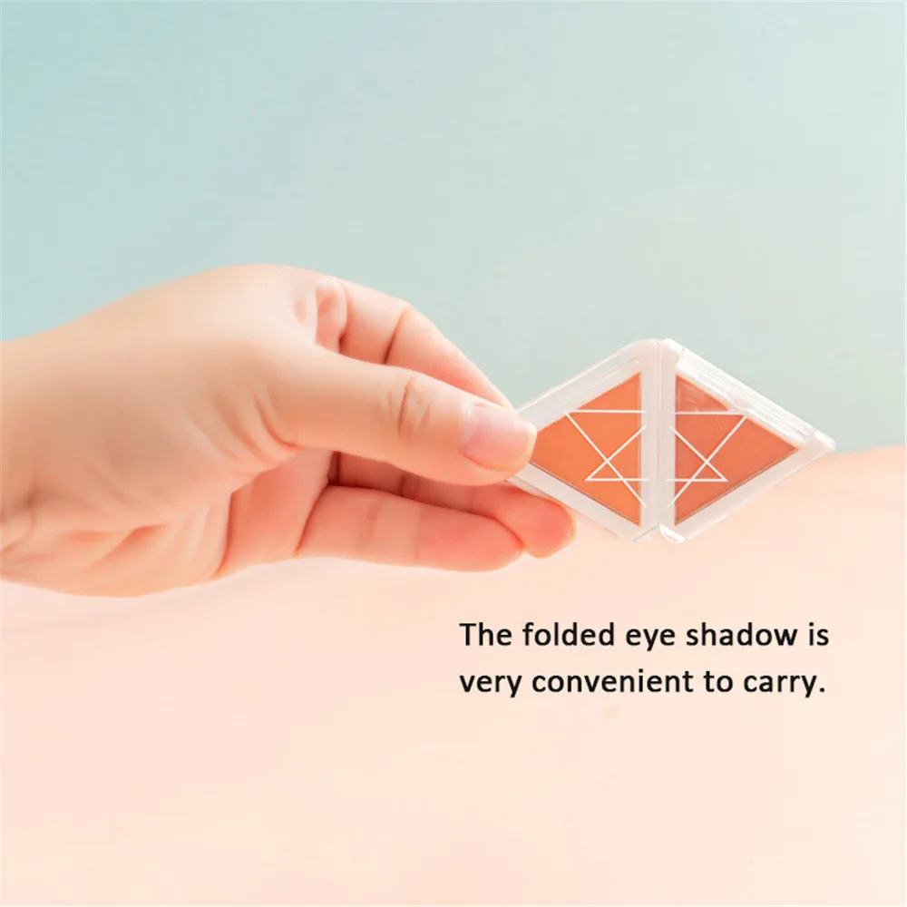 Красота глазурованная материи для палитры теней век 4 цвета складной Magic Eye диск