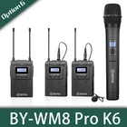 BOYA BY-WM8 Pro UHF микрофон конденсатор беспроводной микрофон аудио Двухканальный беспроводной приемник для камеры Canon Nikon Sony