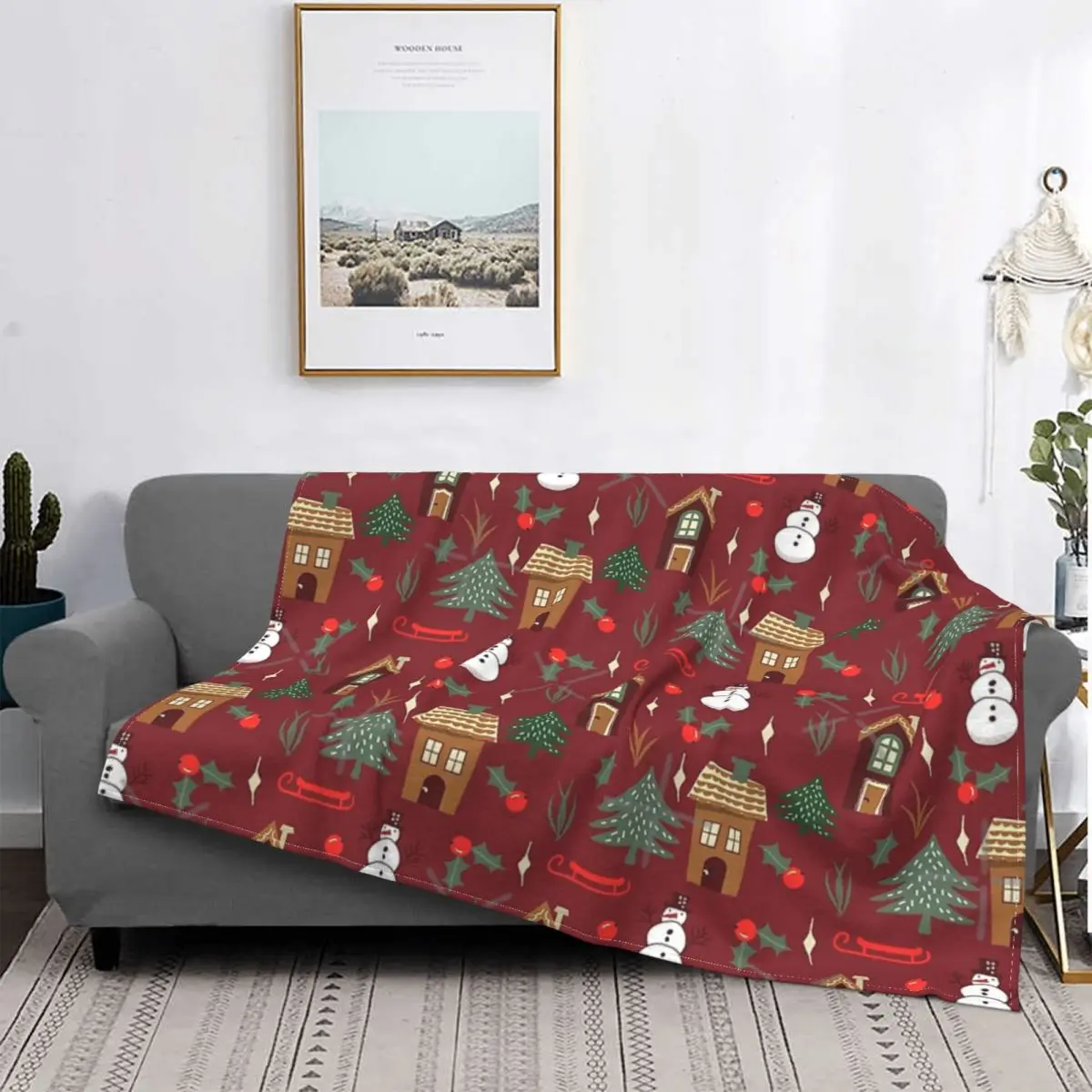 

Manta de Navidad Vintage, para cama colcha, edredones a cuadros, toalla de playa, manta de playa, ropa de cama de algodón