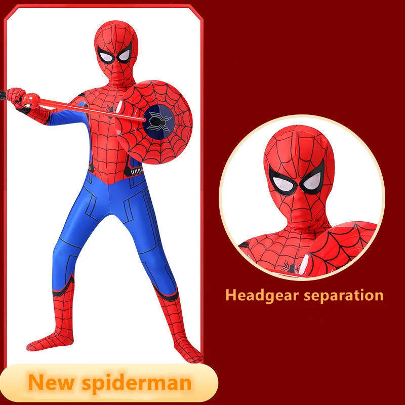 Новый Костюм Marvel для косплея Человека-паука боди детей и взрослых аксессуары