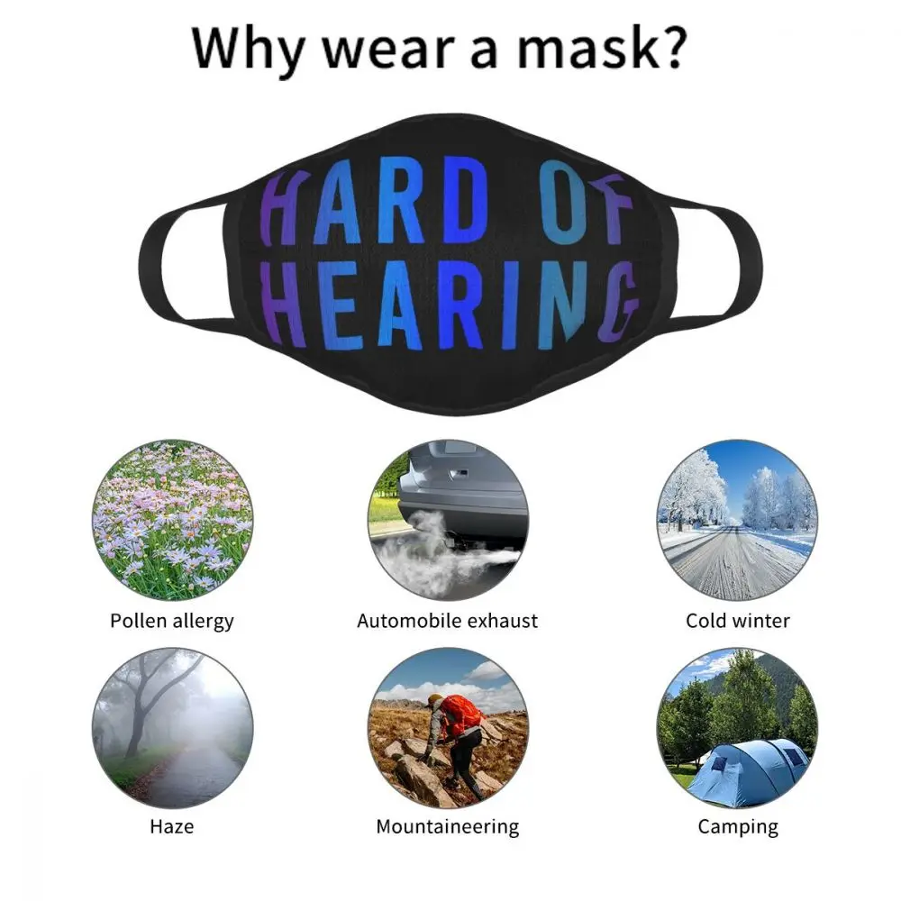 

Hard Of Hearing Non-Disposable Mouth Face Mask Deaf Anti Haze Mask Protection Cover Respirator Mouth Muffle