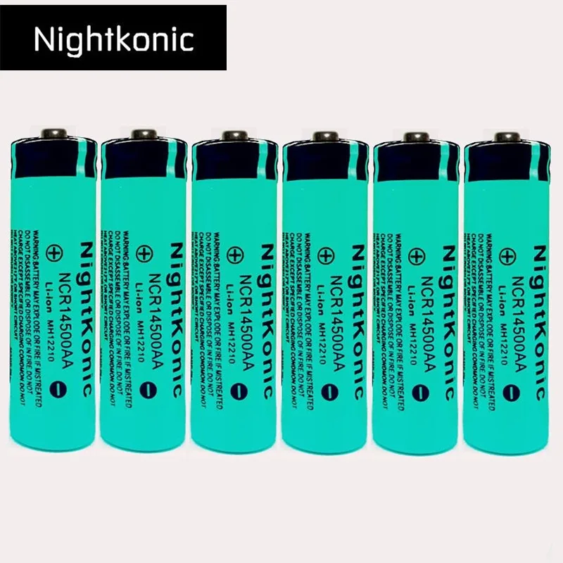 Высокое качество Nightkonic 14500 аккумуляторная батарея 3 7 V литий ионная для