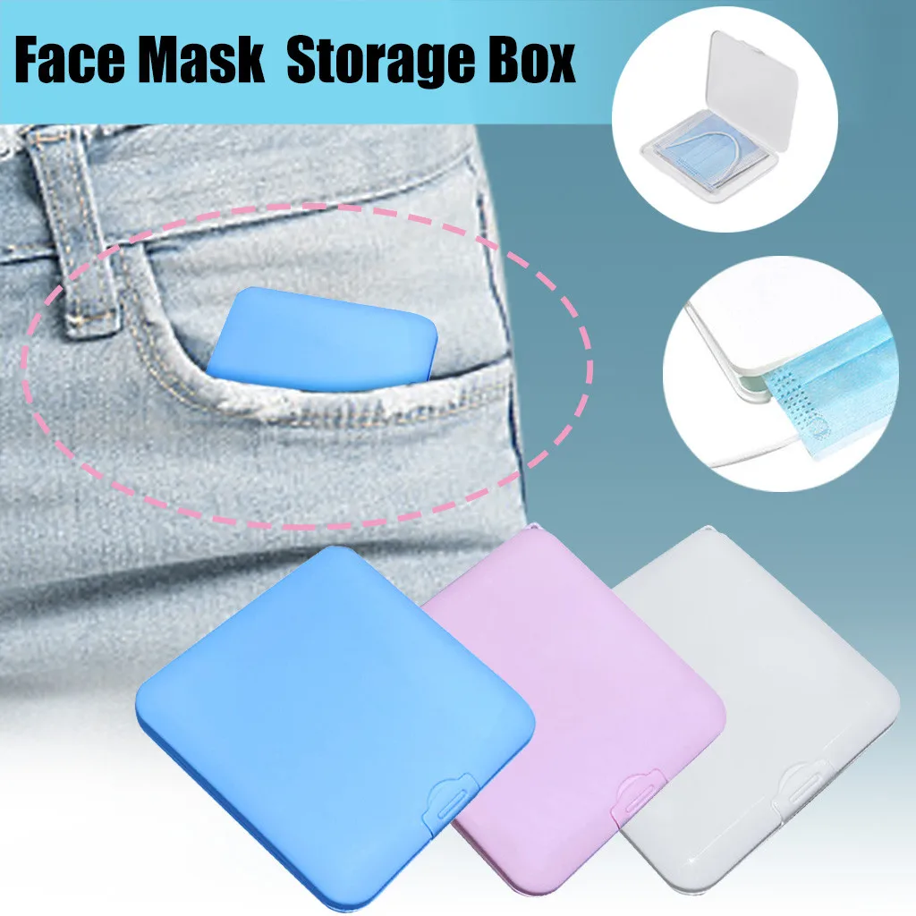 

Portable Mouth Mask Box Storage Bag Face Mask Storage Clip Mouth-muffle Container Case Pollution Prevention Face Mask Box
